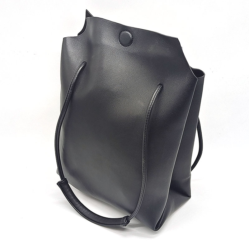 Black PU Leather Handbag