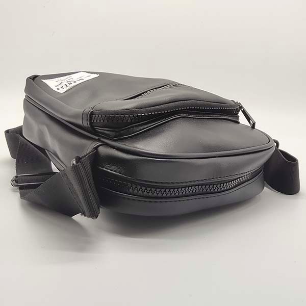 Black PU Leather Single Shoulder Bag