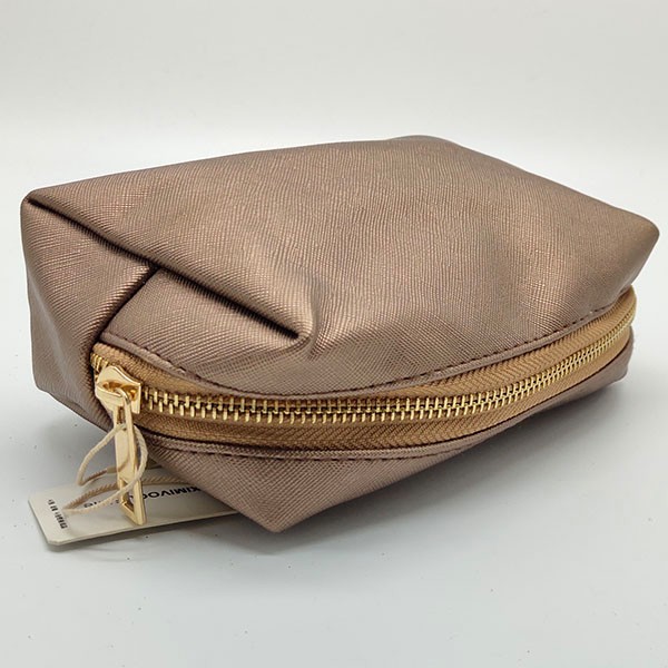 Brown PU Leather Makeup Bags