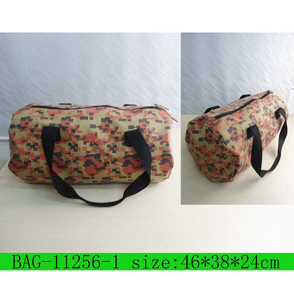 Canvas Cotton cylinder shape duffle bag