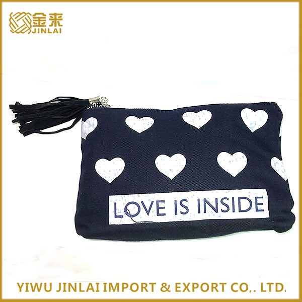 Cotton Canvas Cosmetic Bag