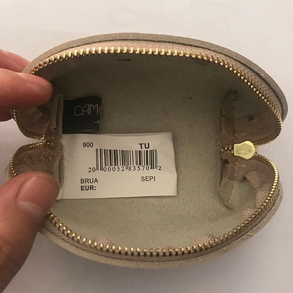 Embossed Logo Cosmetic Bag