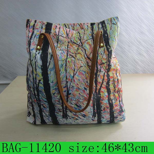 Fashion Colorful Canvas Cotton Tote Bag