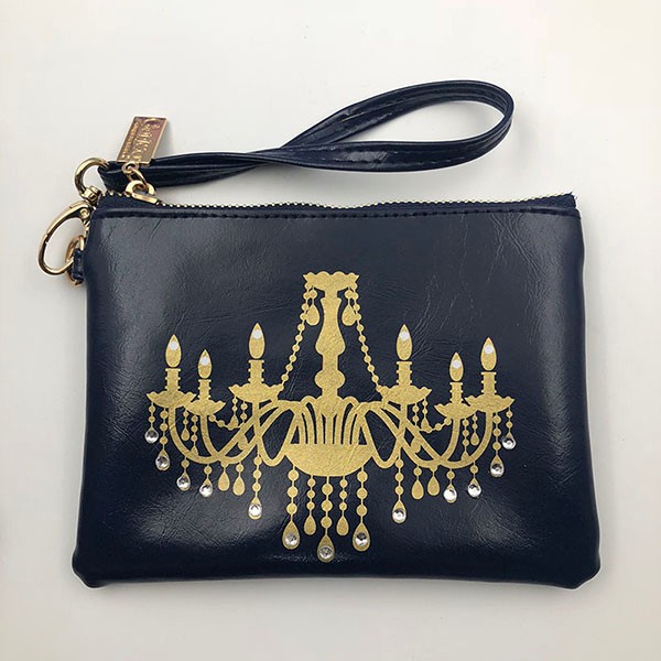 Fashion PU Leather Diamond Cosmetic Bag