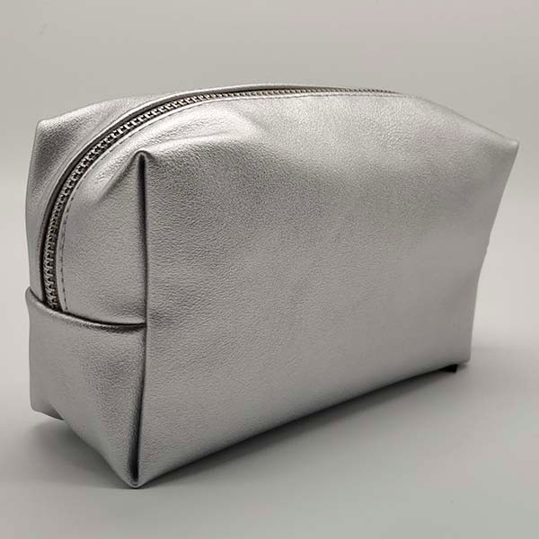 Fashion Silver PU Cosmetic Bag