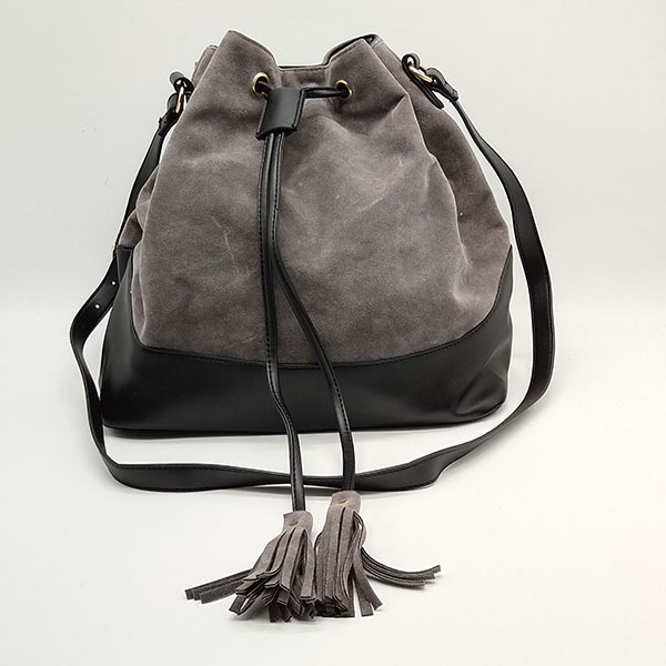 Fashion Suede Drawstring Backpack