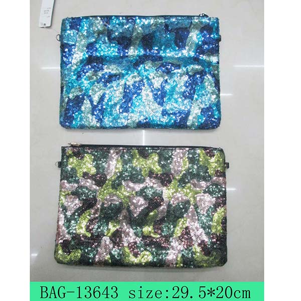 Fashion lady paillette wrist clutch bag