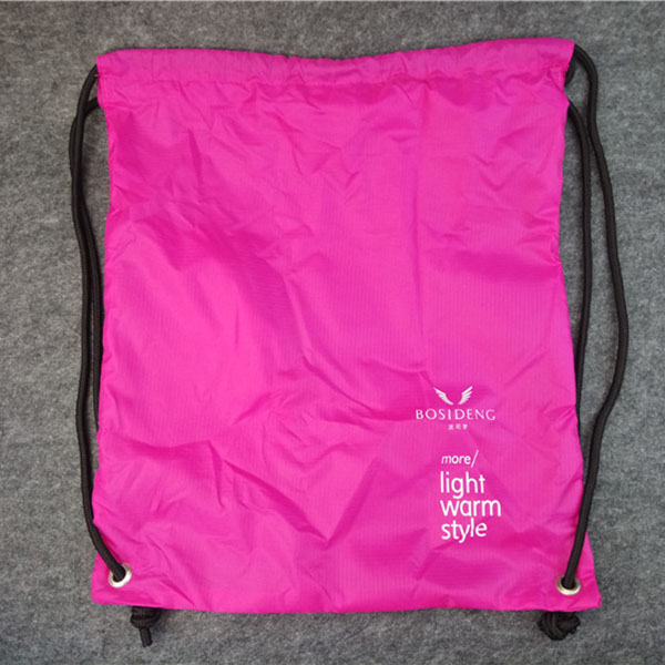 Foldable 210D Polyester Drawstring Bag