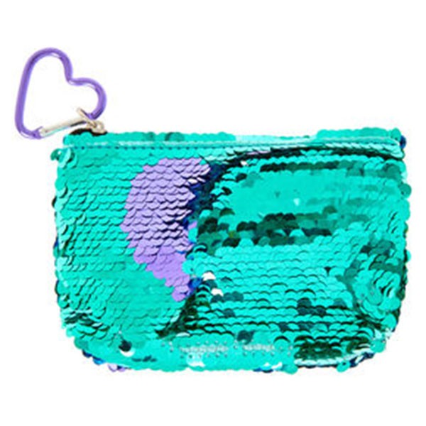 Heart Sequin Cosmetic Bag
