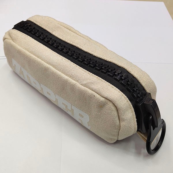 Natural Color Canvas Cosmetic Bag