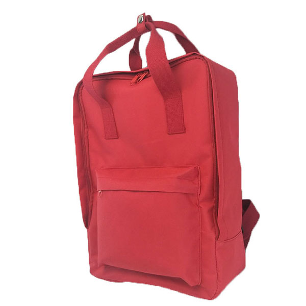 Red Color Polyester Backpack