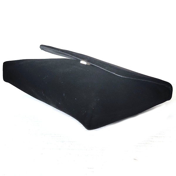 Velvet Cosmetic Pouch With Flap