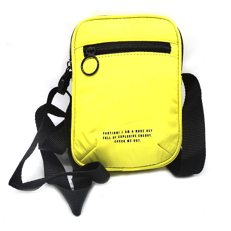 Yellow Polyester Shoulder Bag